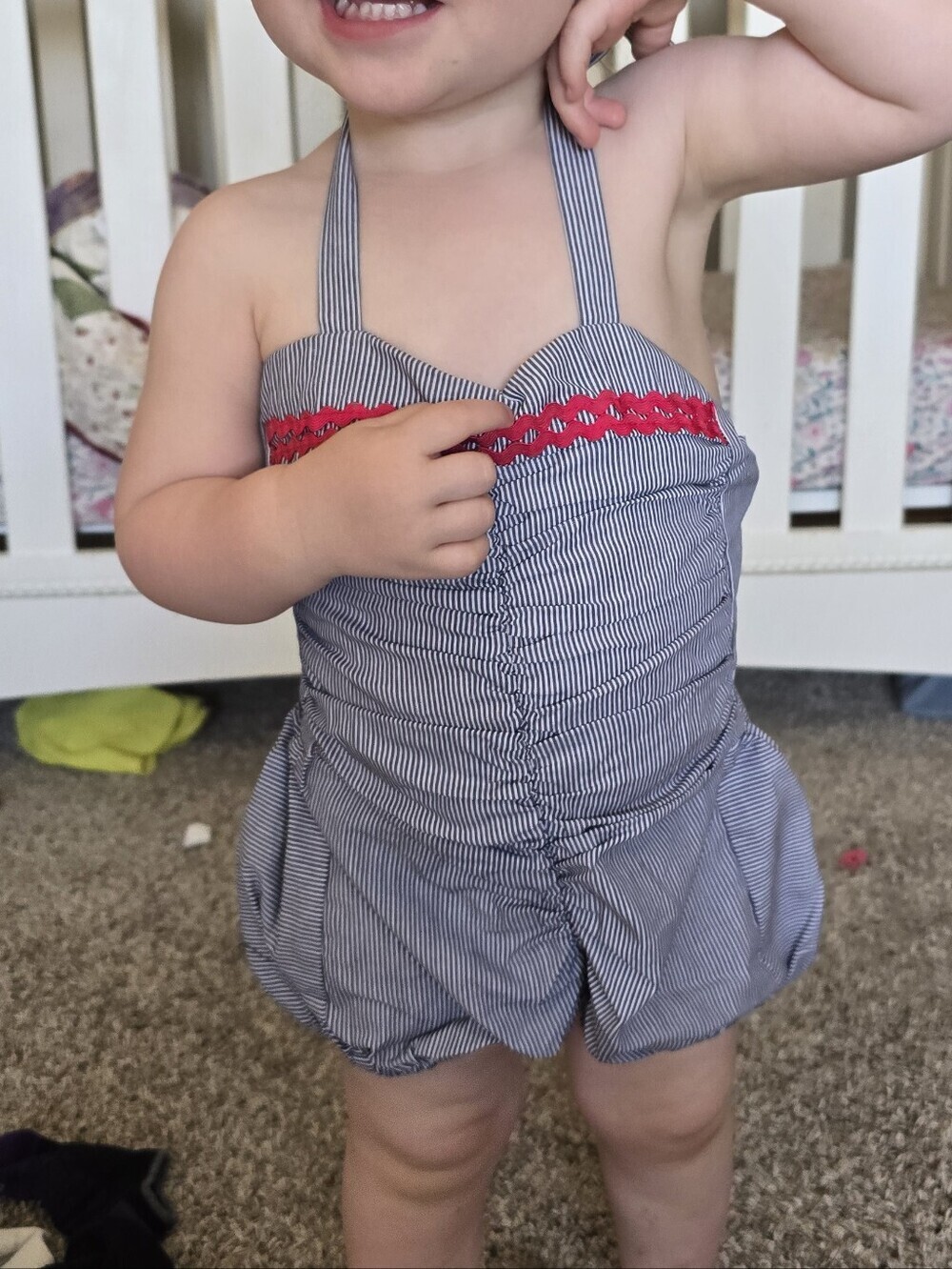 Cottom Sunsuit. One Piece. Designer Brand - Picture 3 of 3